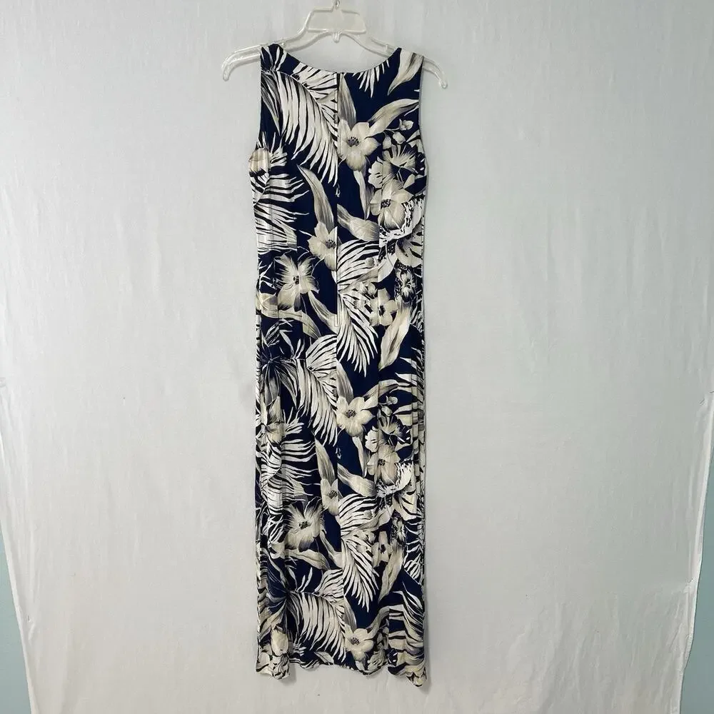 Vintage Tori Richard Honolulu Muumuu Maxi Dress Womens Small Floral Hawaiian - Picture 5 of 11